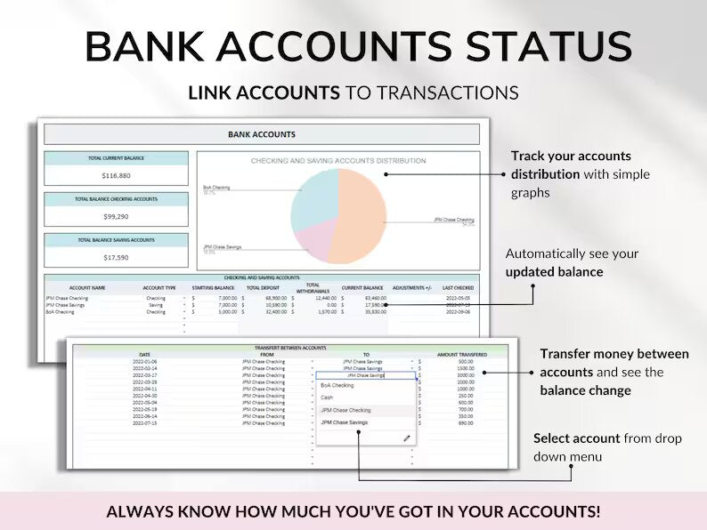 Personal Finance Tracker Sheet - #1 Way to Get Your Finances in Check