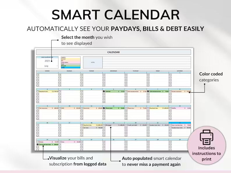 Personal Finance Tracker Sheet - #1 Way to Get Your Finances in Check